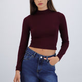 Top manga larga seamless