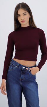 Top manga larga seamless