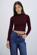 Top manga larga seamless