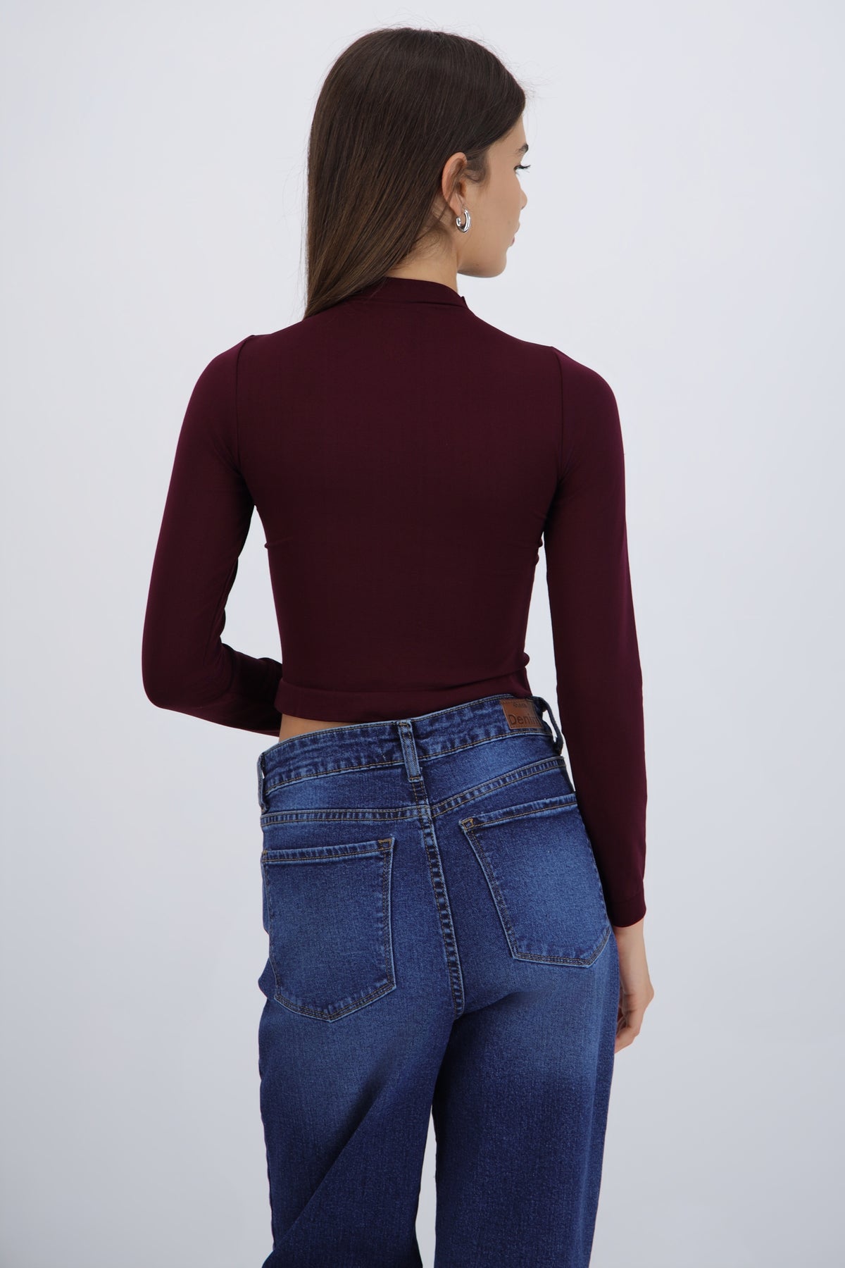 Top manga larga seamless CIRUELA