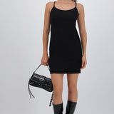 Vestido mini tirantes suede