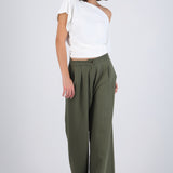 Pantalón amplio lineas sastre