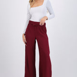 Pantalón amplio detalle cinturón mini