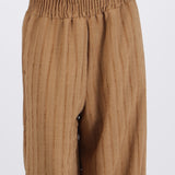 Pantalón globo detalle pretina smock