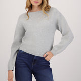 Sudadera tejido liso off shoulder