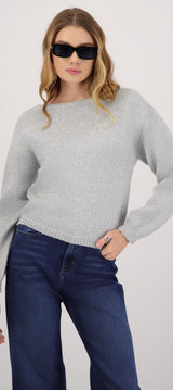Sudadera tejido liso off shoulder