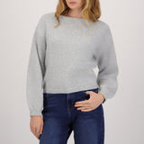 Sudadera tejido liso off shoulder