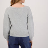 Sudadera tejido liso off shoulder