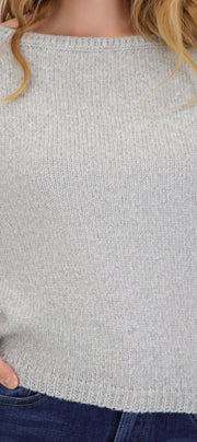 Sudadera tejido liso off shoulder