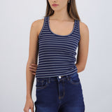 Top tirantes rib rayas