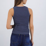 Top tirantes rib rayas