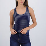 Top tirantes rib rayas