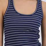 Top tirantes rib rayas