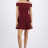 Vestido mini off shoulder