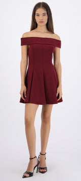 Vestido mini off shoulder