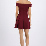 Vestido mini off shoulder
