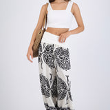 Pantalón globo detalle estampado