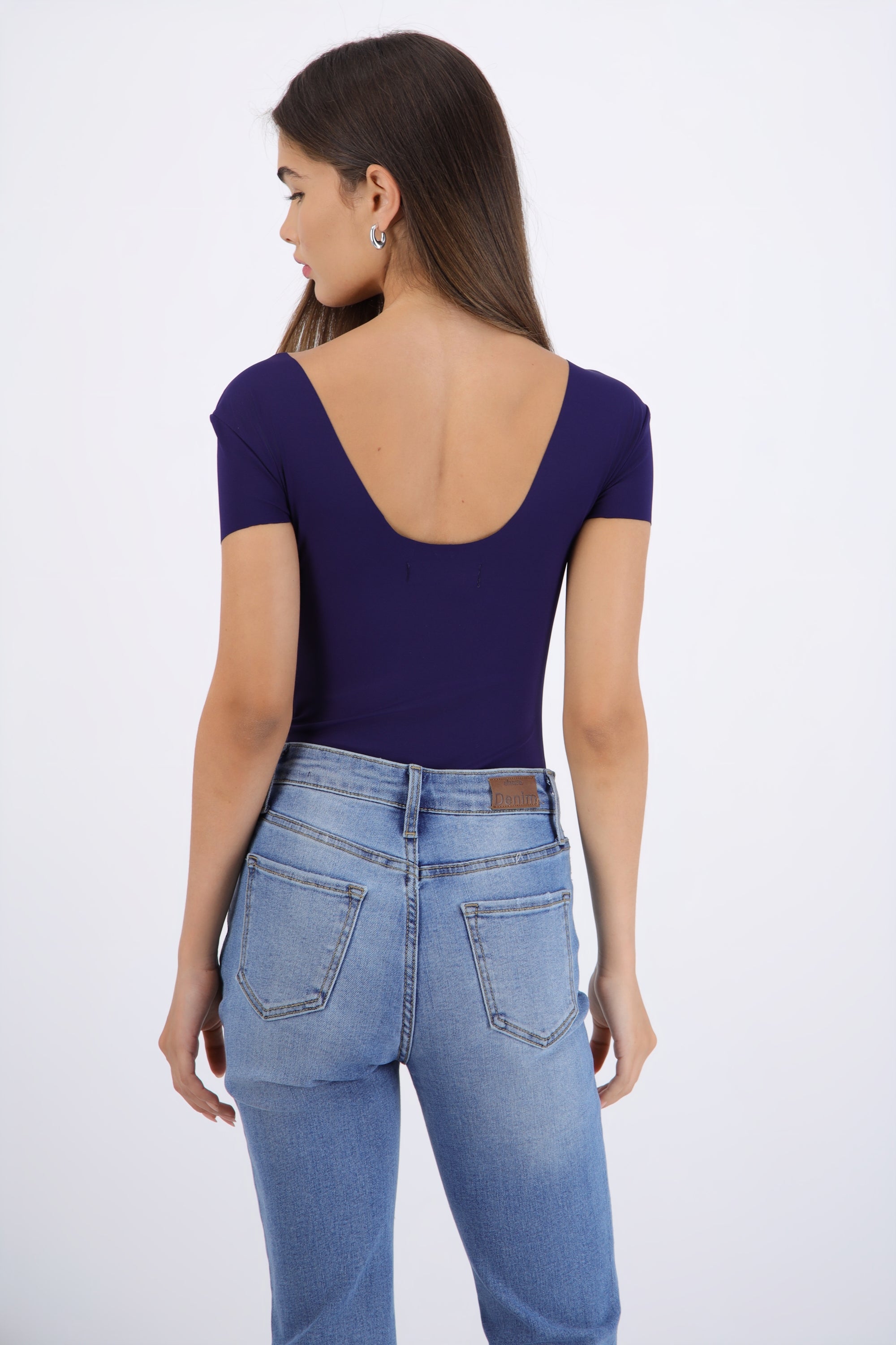 Bodysuit manga corta liso seamless MARINO