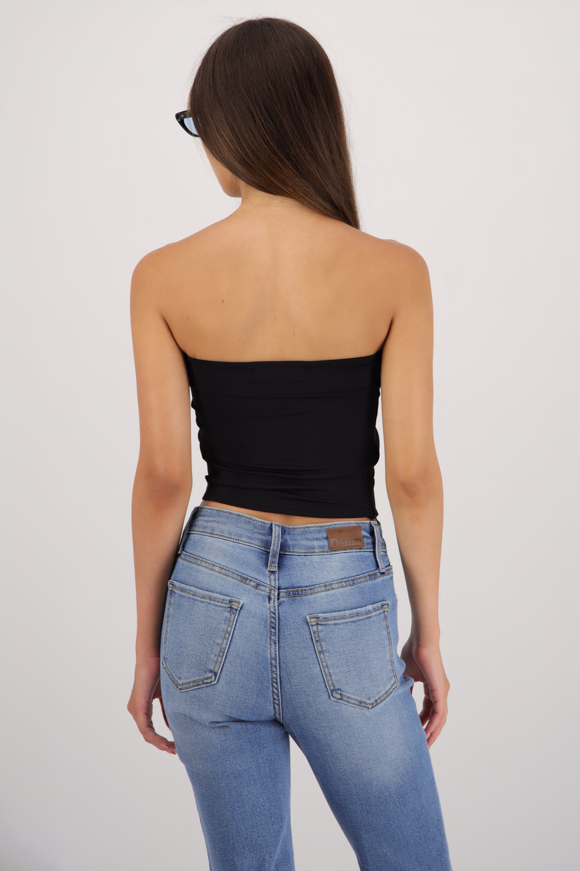 Top tubo liso NEGRO