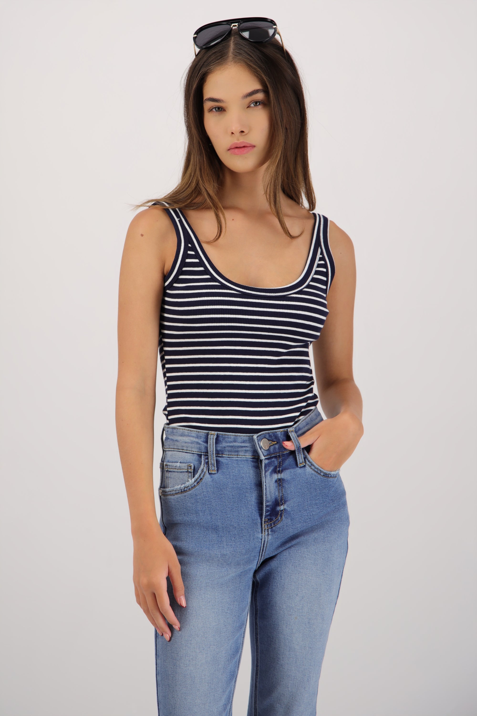 Bodysuit tirantes rayas MARINO COMBO