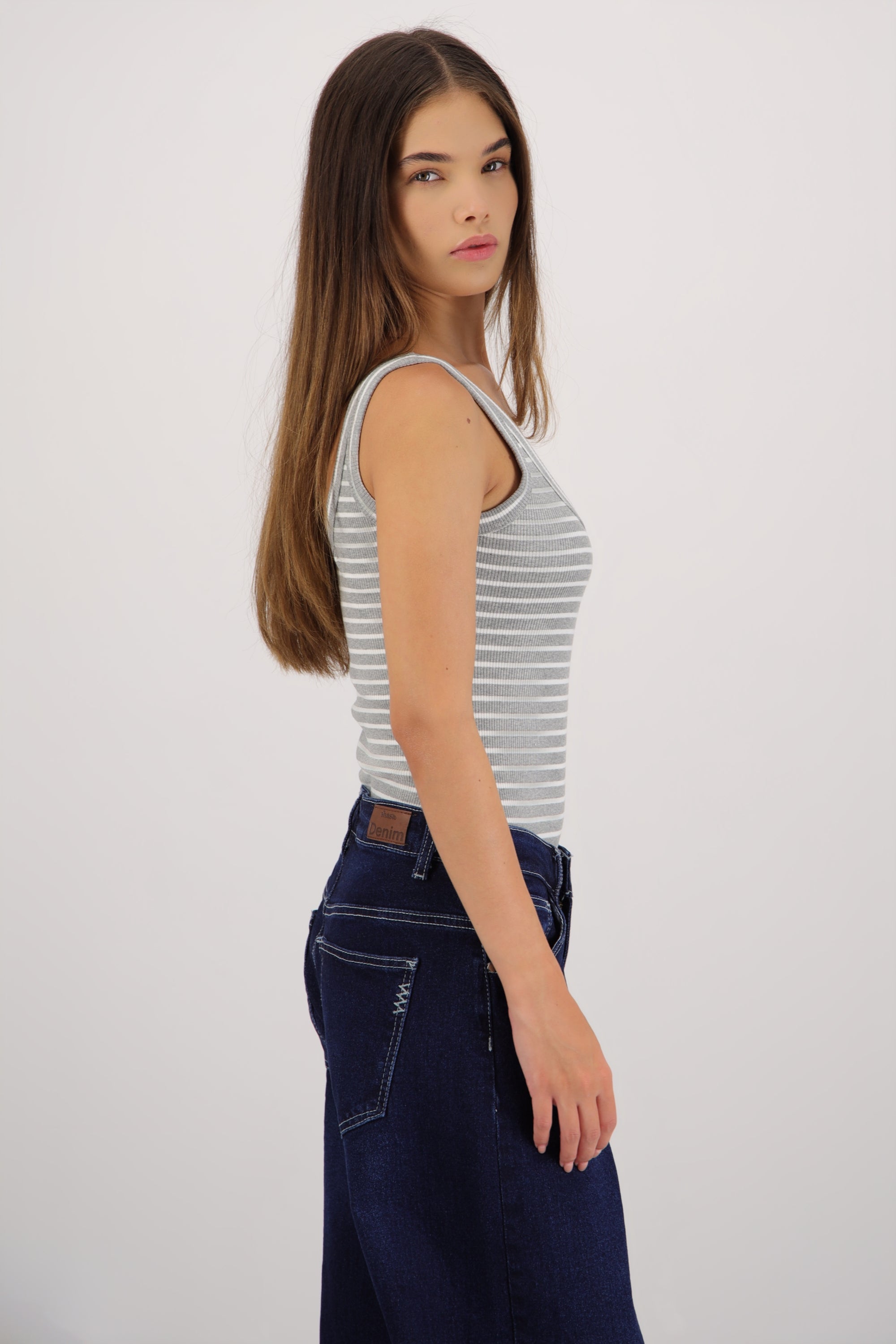 Bodysuit tirantes rayas GRIS COMBO