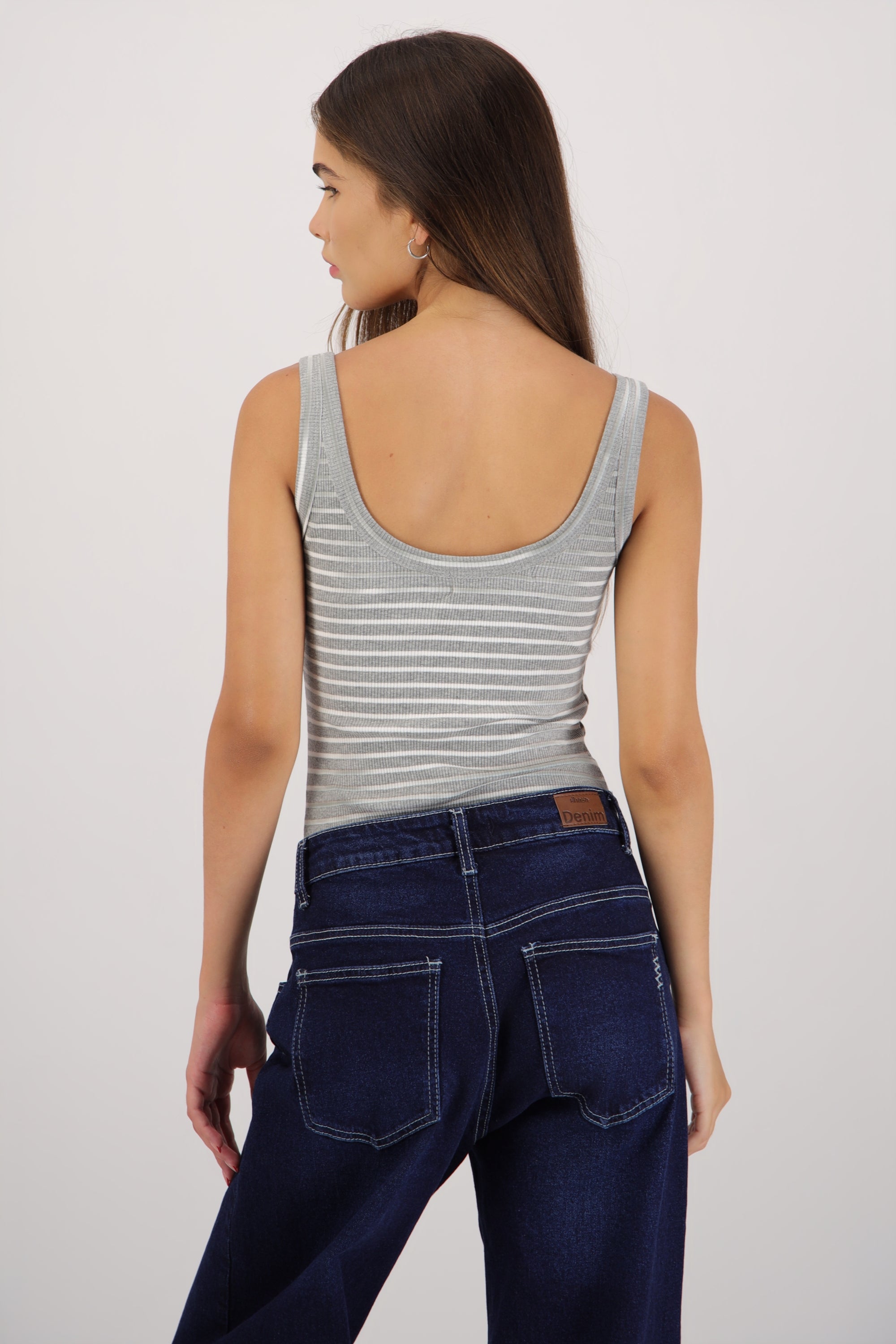 Bodysuit tirantes rayas GRIS COMBO