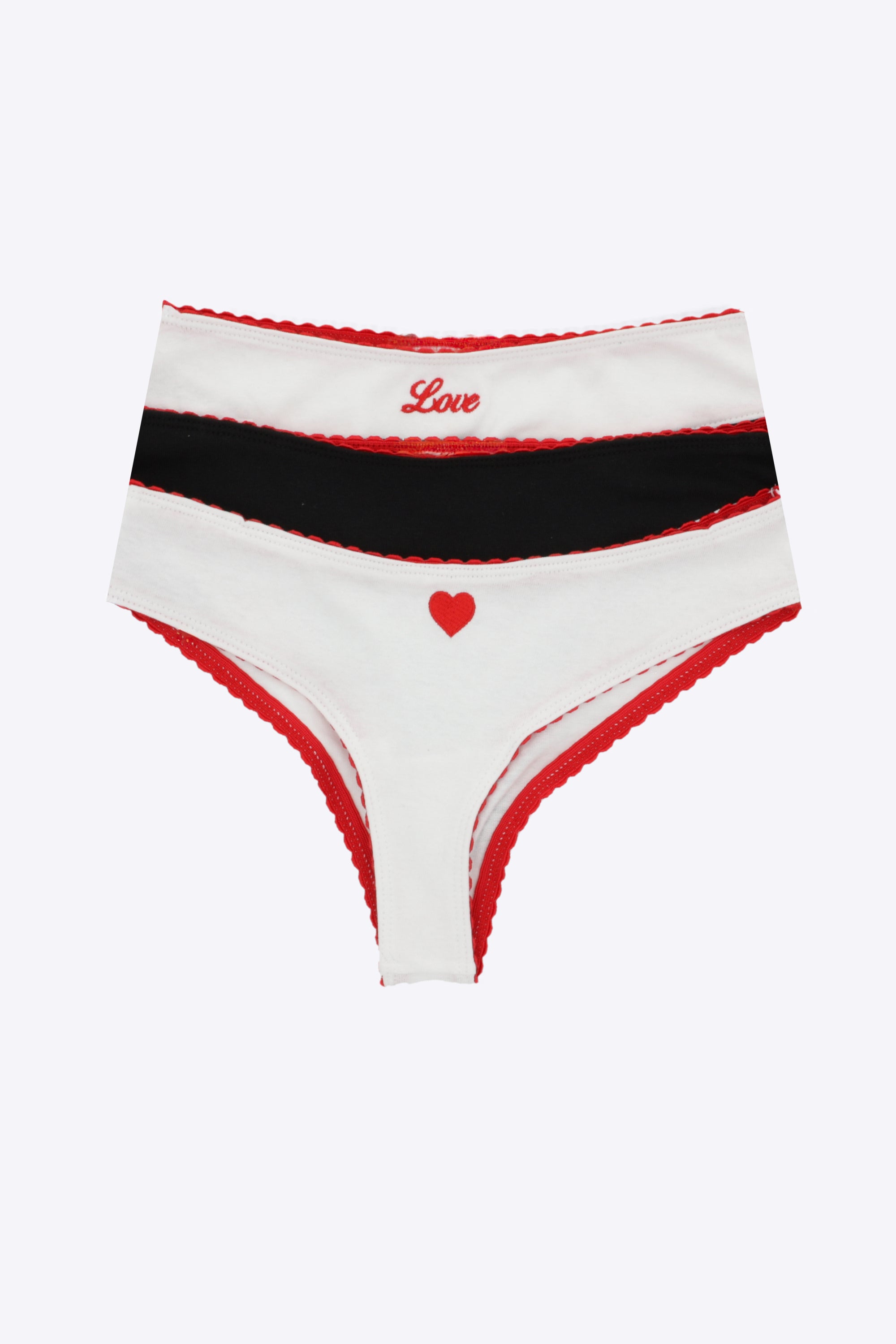 Tripack bikini bordado
