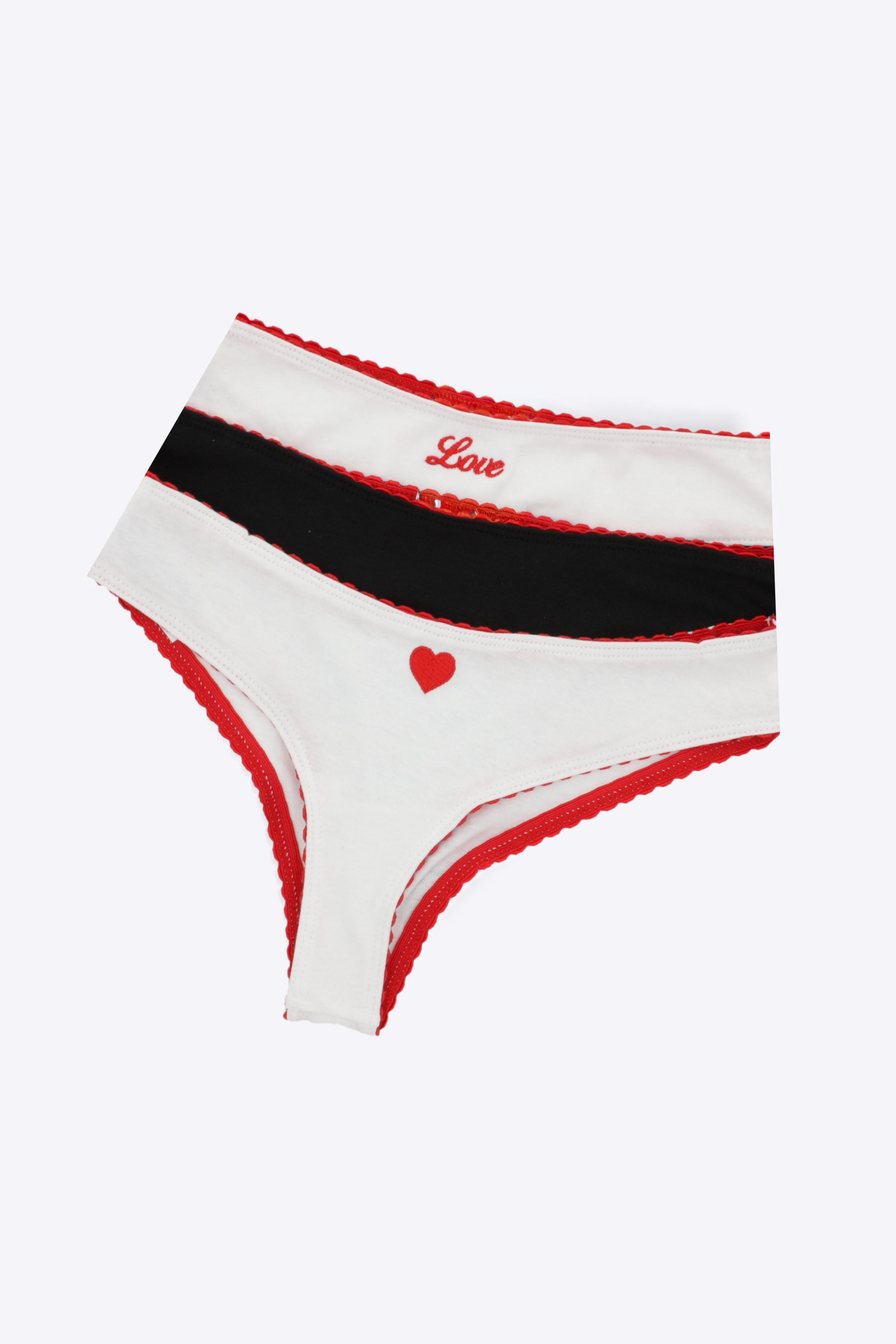 Tripack bikini bordado