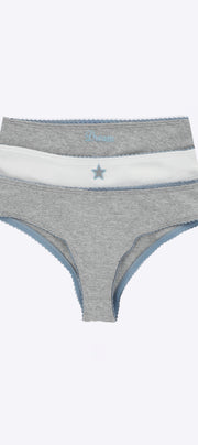 Tripack bikini bordado