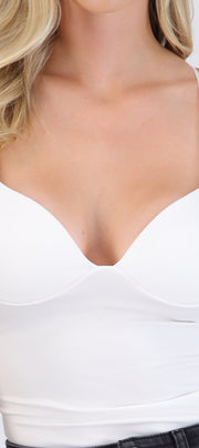 Top liso detalle copas