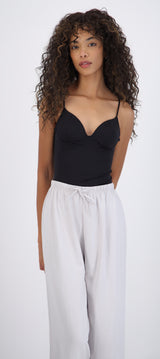 Top liso detalle copas