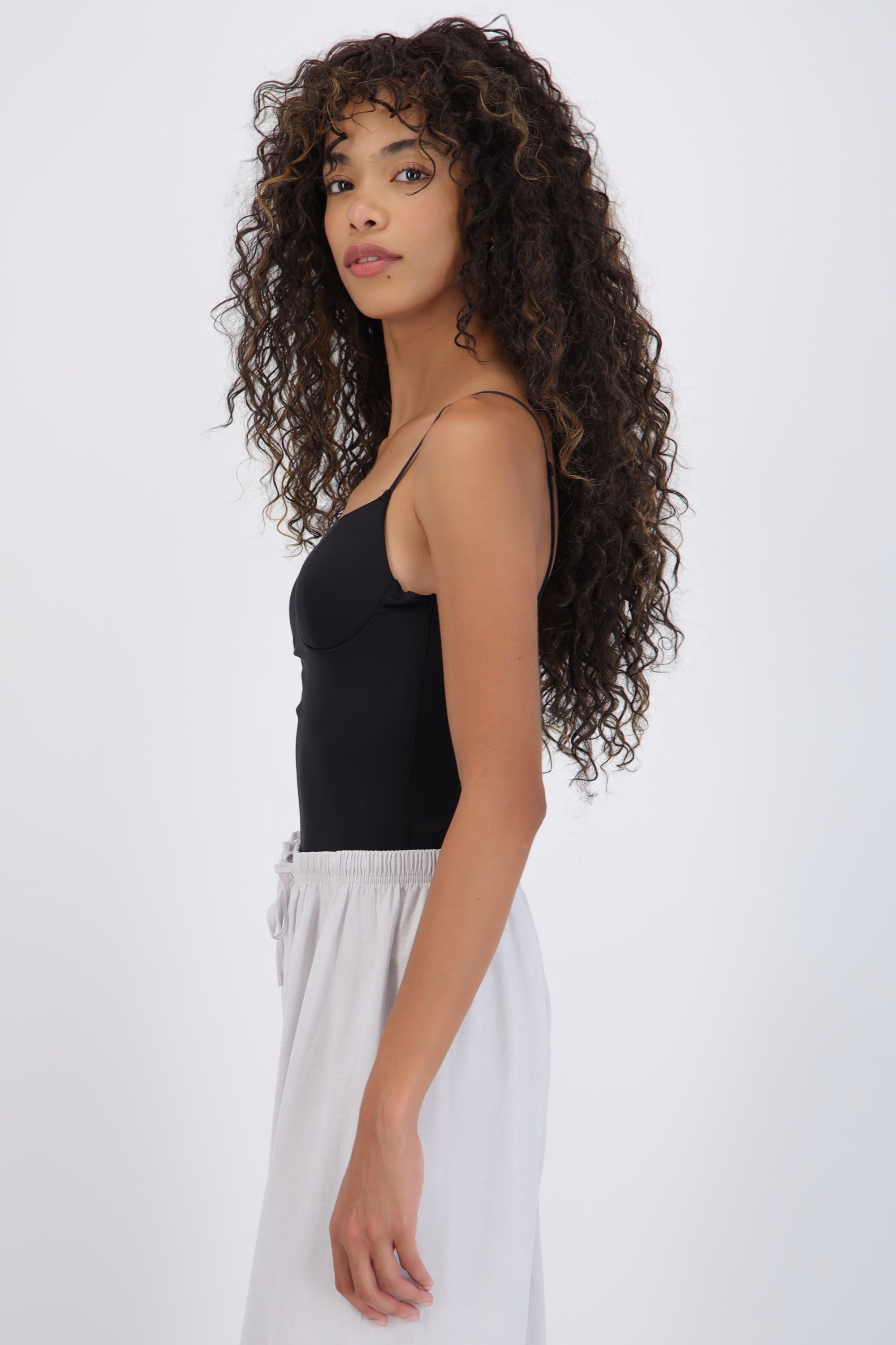 Top liso detalle copas