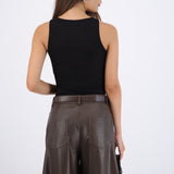 Bodysuit detalle cruce escote