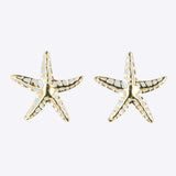 Aretes estrella de mar detalle color