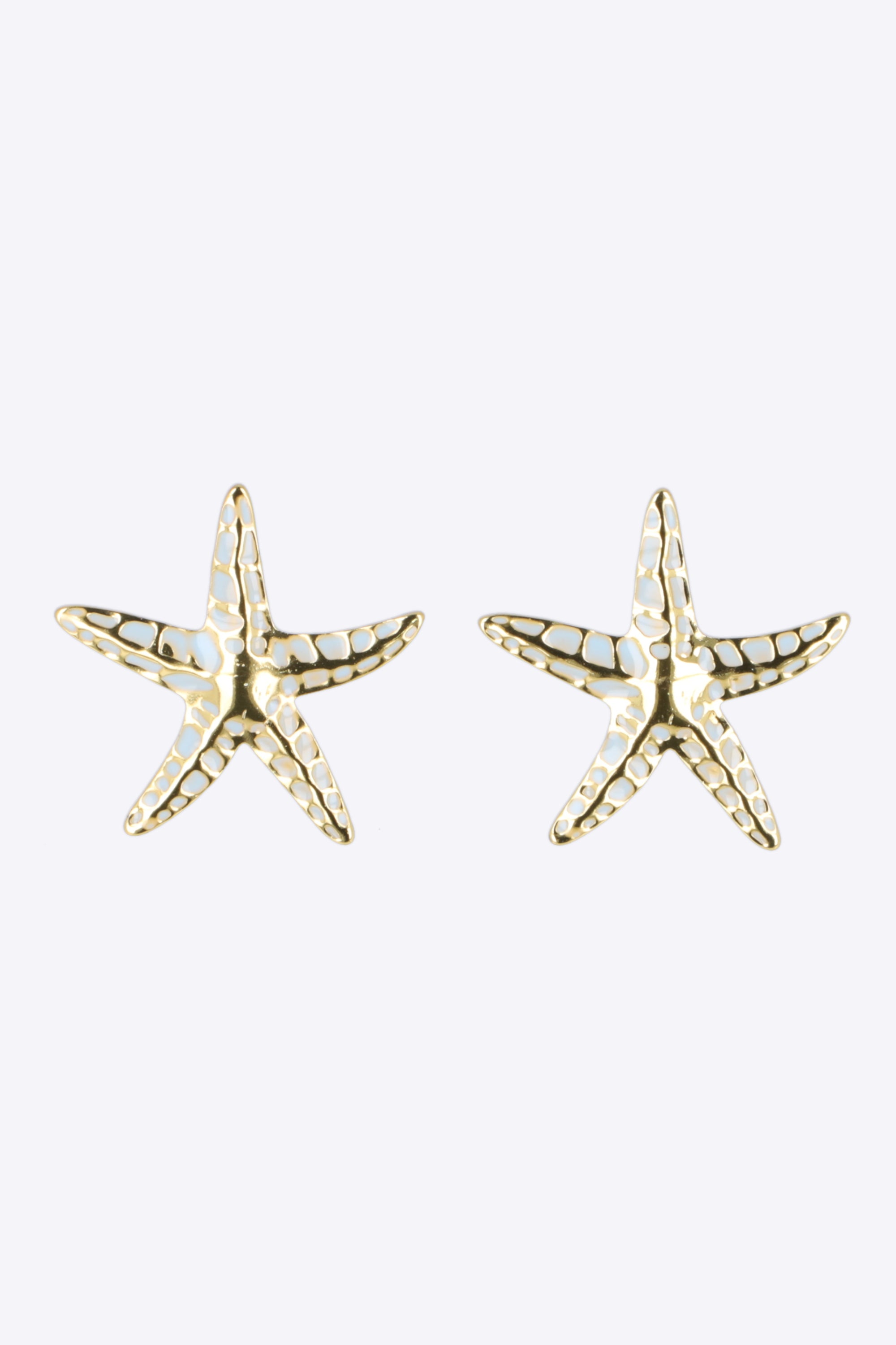 Aretes estrella de mar detalle color
