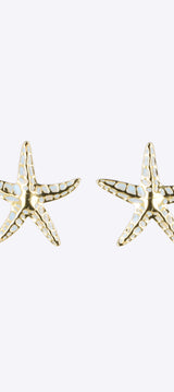 Aretes estrella de mar detalle color