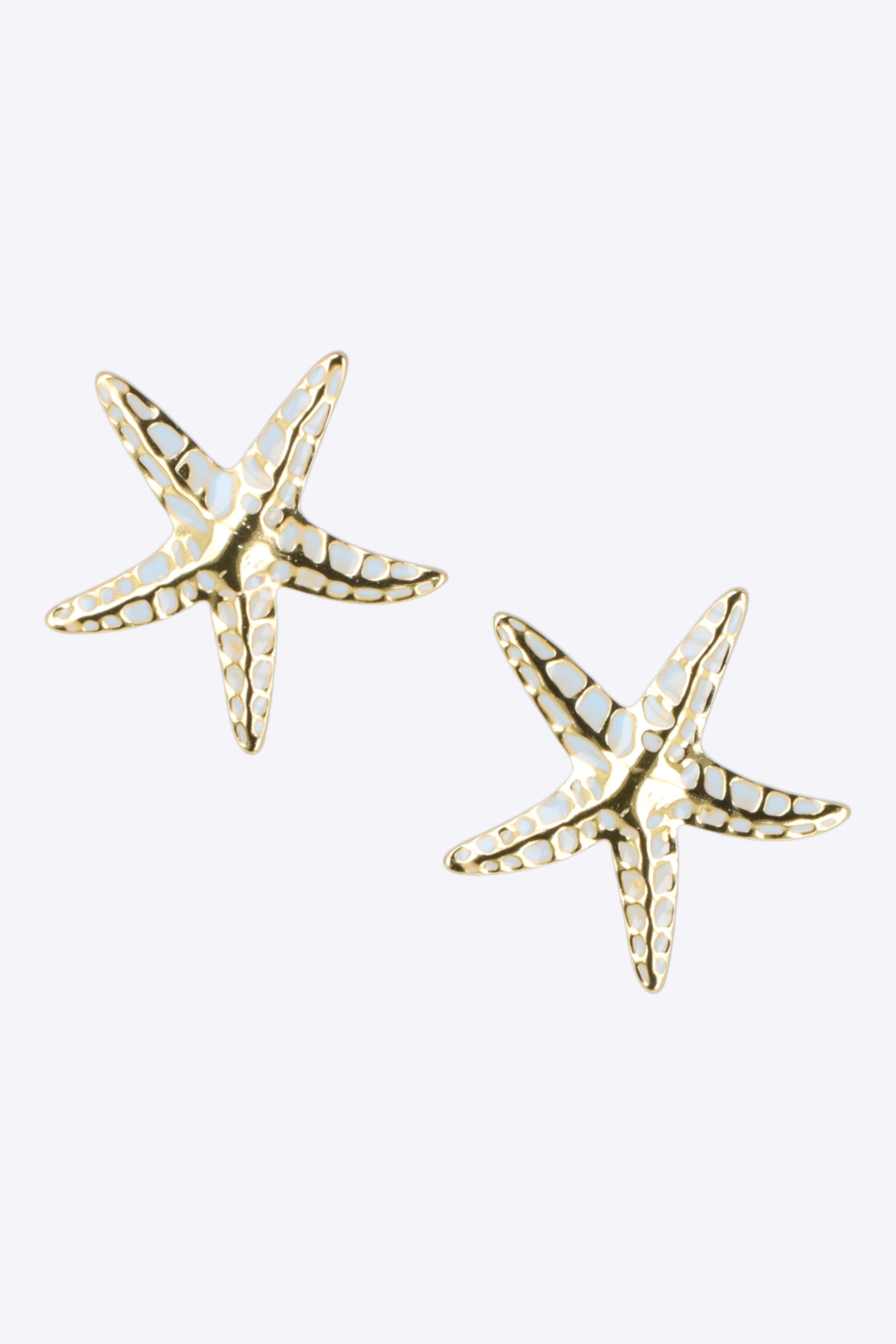 Aretes estrella de mar detalle color