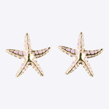 Aretes estrella de mar detalle color