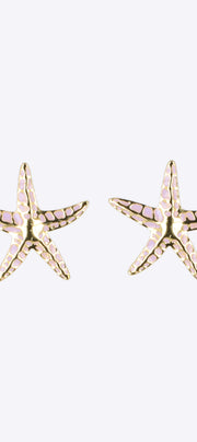 Aretes estrella de mar detalle color