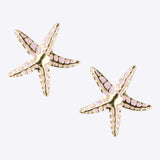 Aretes estrella de mar detalle color