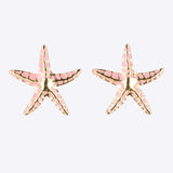 Aretes estrella de mar detalle color