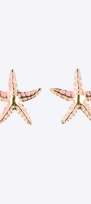Aretes estrella de mar detalle color