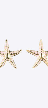 Aretes estrella de mar detalle color