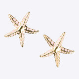 Aretes estrella de mar detalle color
