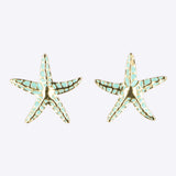 Aretes estrella de mar detalle color