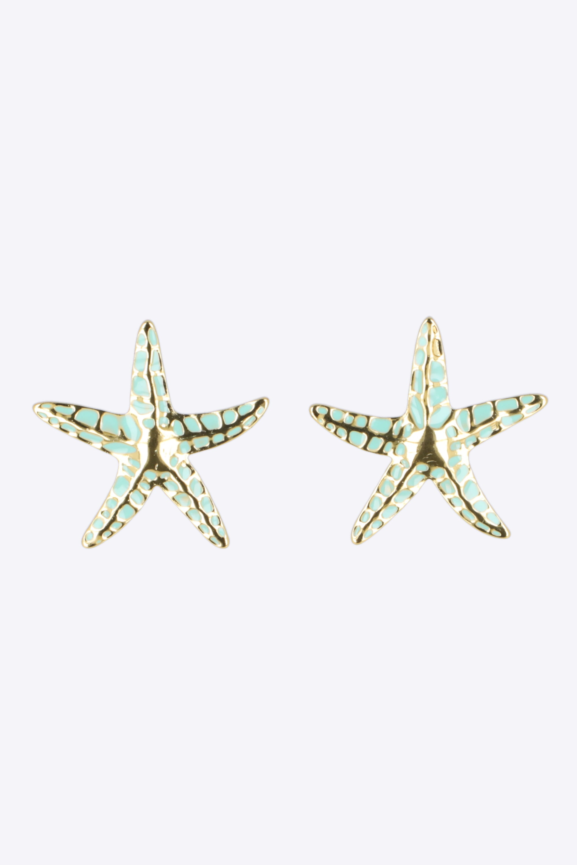 Aretes estrella de mar detalle color