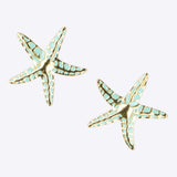 Aretes estrella de mar detalle color
