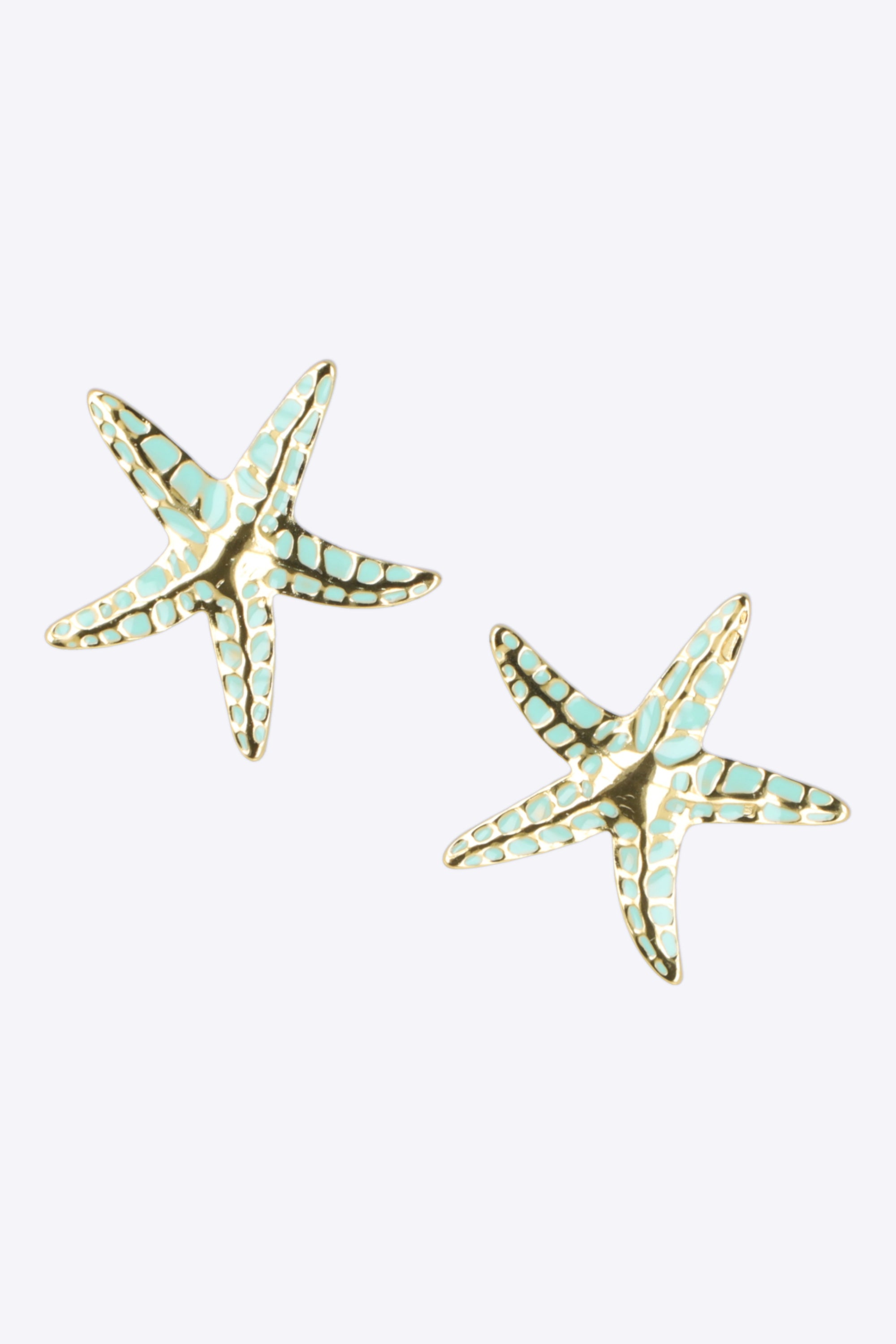 Aretes estrella de mar detalle color