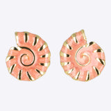 Aretes caracola esmalte