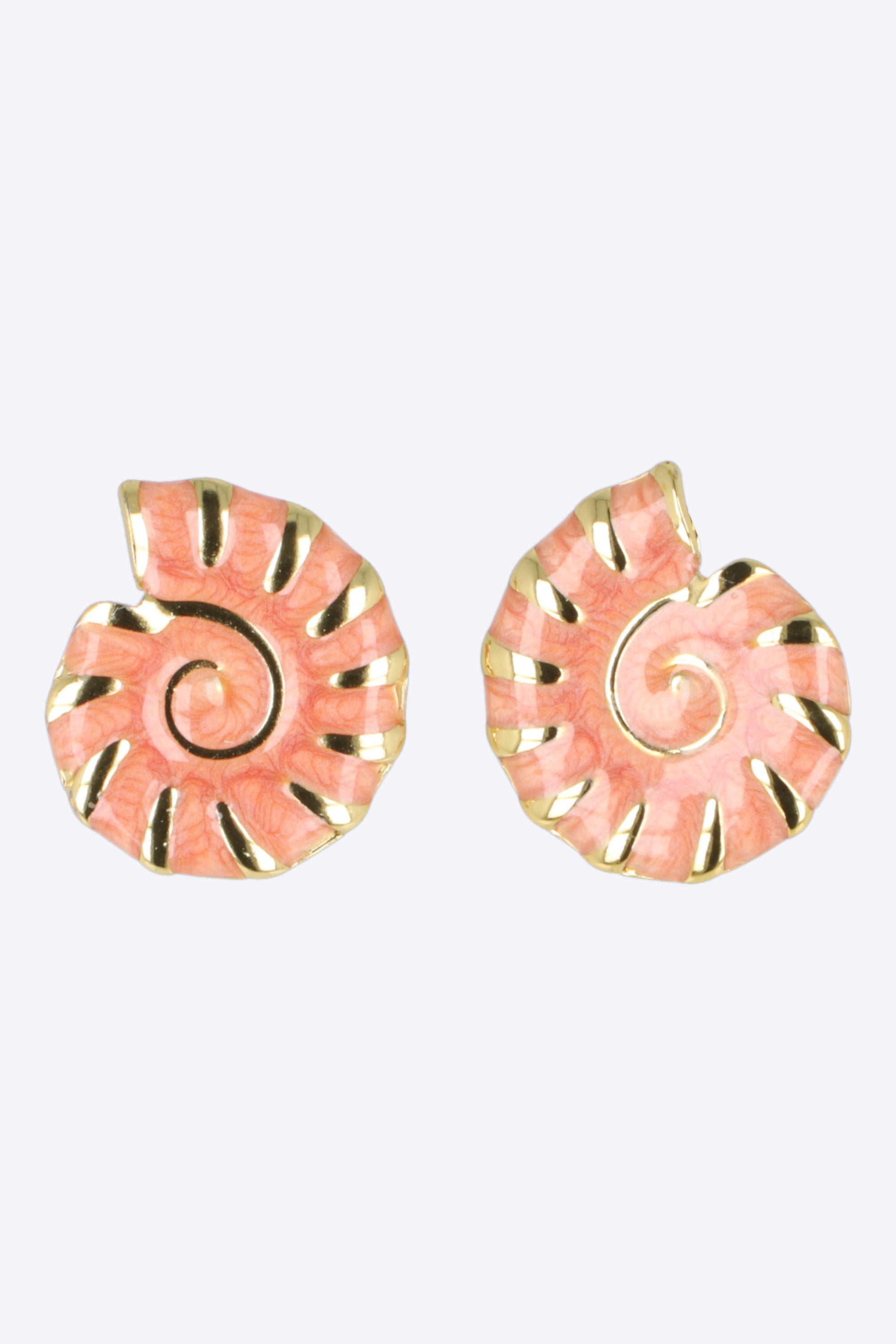 Aretes caracola esmalte